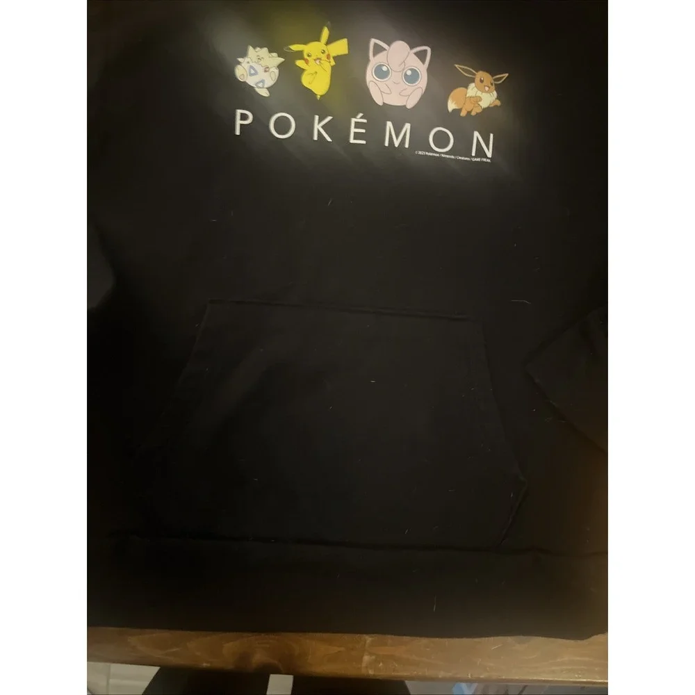 Old Navy Kids Youth Black Pokémon Pullover Hoodie Size XLARGE (14/16) Unisex‎